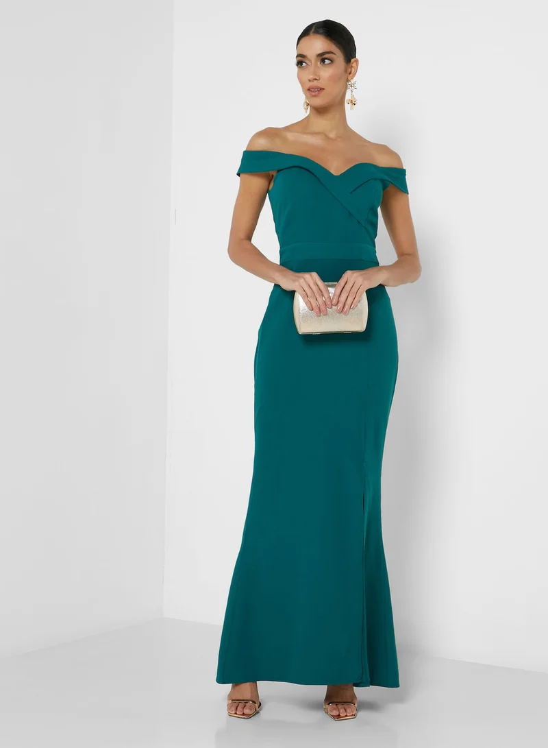 Ella Limited Edition Off-Shoulder Fitted Dress