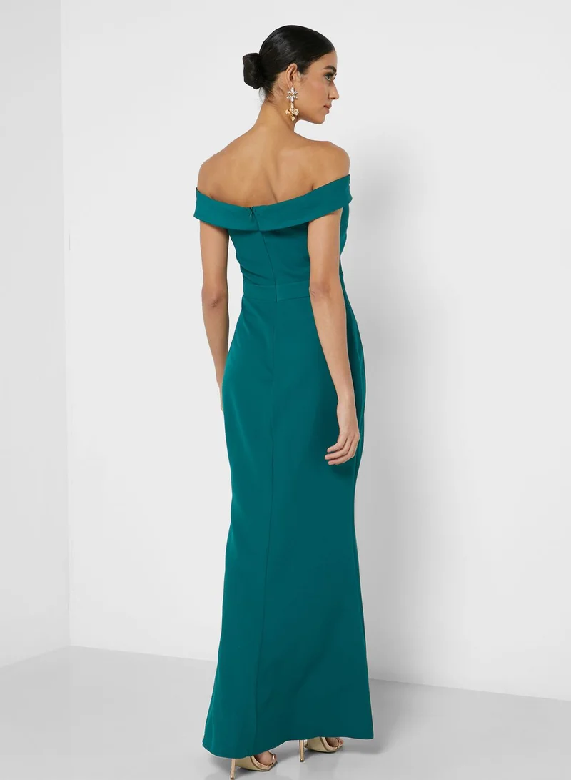 Ella Limited Edition Off-Shoulder Fitted Dress