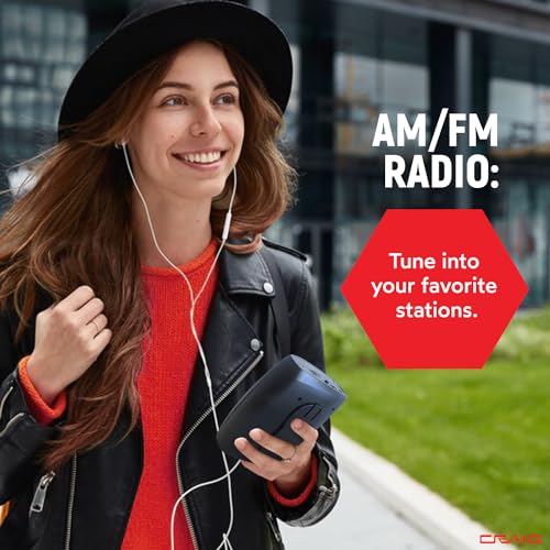 Craig مشغل/مسجل كاسيت ستيريو كريغ مع سماعات: راديو AM/FM محمول ونظام تسجيل بلمسة واحدة - Image 5