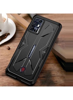 HuHa غطاء حماية لهاتف ZTE nubia Red Magic 6R TPU المبرد للهاتف المخصص للألعاب، غطاء شامل مقاوم للصدمات (أسود) 