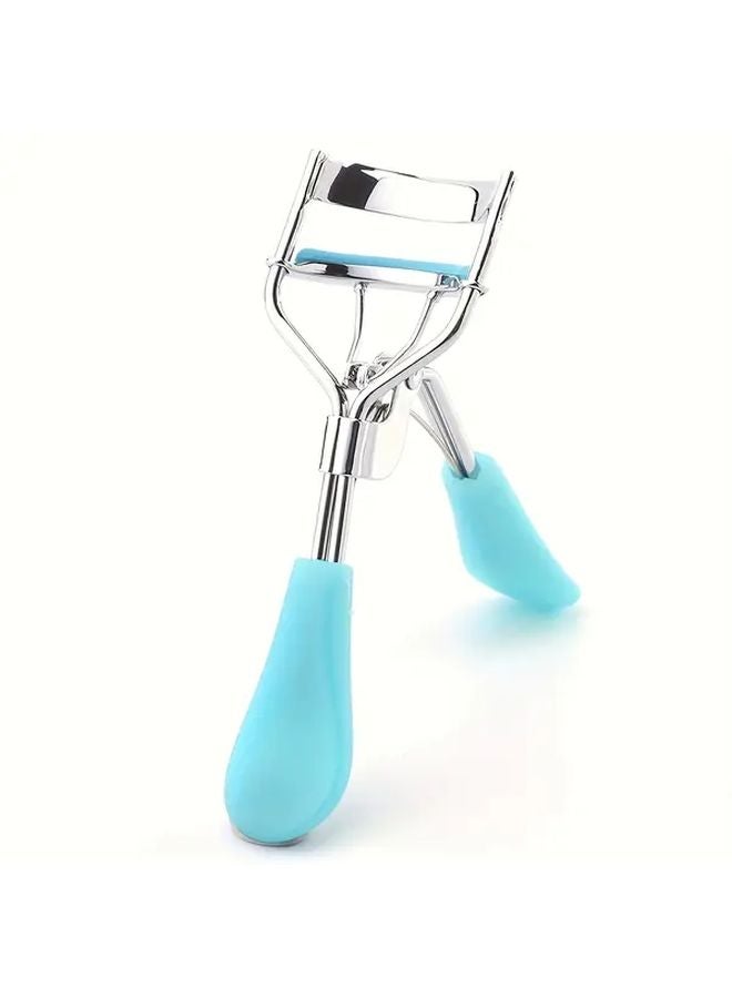 Pink Stainless Steel Eyelash Curler Quick Natural Curling Ergonomic Handle Makeup Tool - Image 5