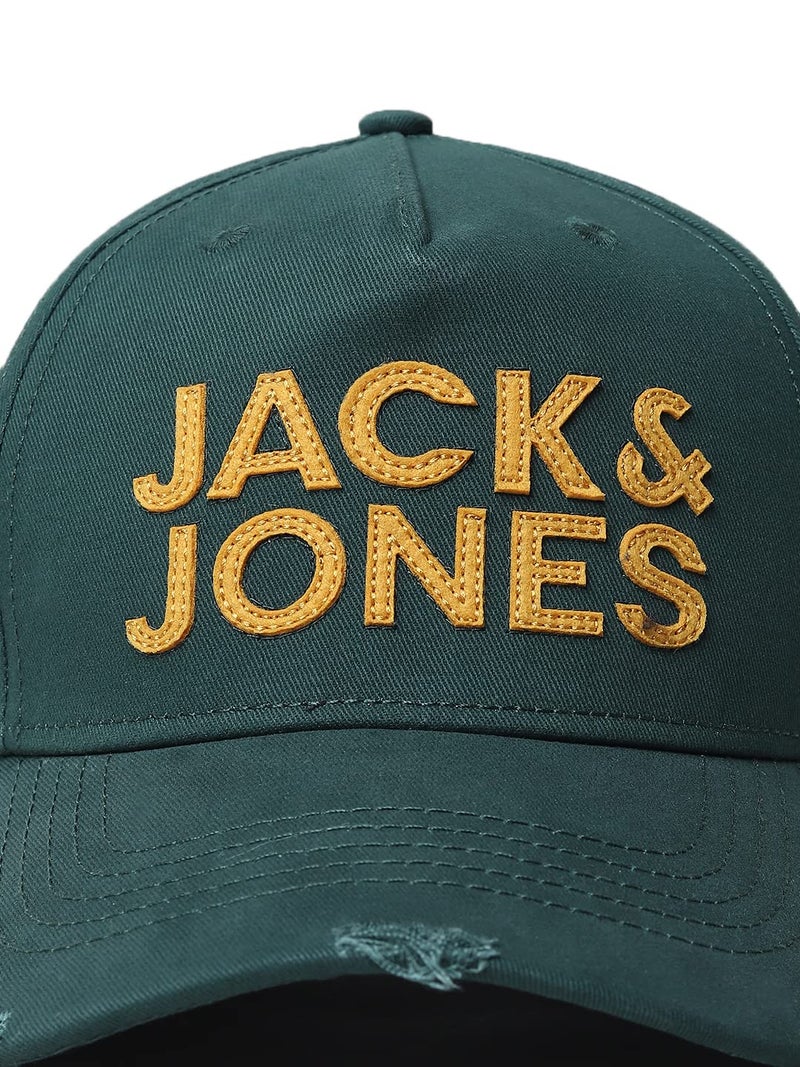 JACK & JONES Men's 100% Cotton JACLOGO COREBASEBALL Cap Forest Night ONE - Image 5