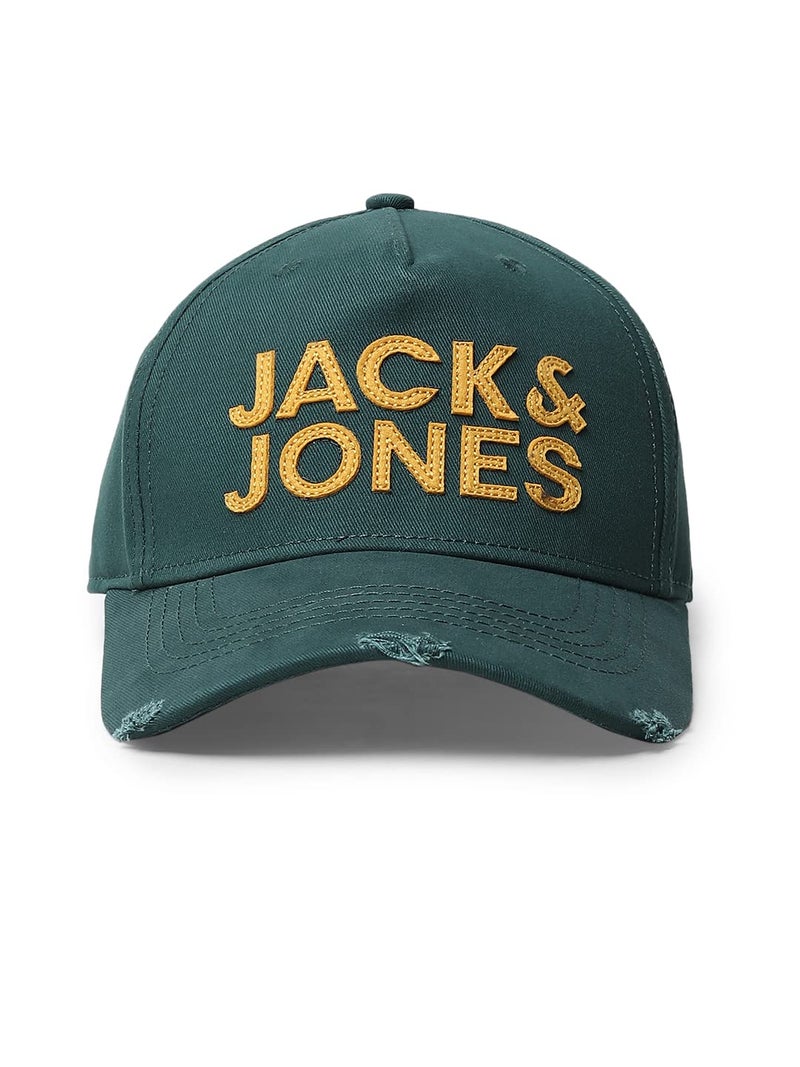 JACK & JONES Men's 100% Cotton JACLOGO COREBASEBALL Cap Forest Night ONE - Image 1
