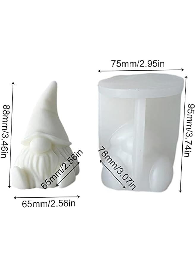 Silicone Mold - 1/2 Faceless Silicone Candle Molds | Aromatherapy Plaster Soap Silicone Mould | Mold Epoxy Dwarf Plaster Mold for Soap Resin Making,Wax - Image 2