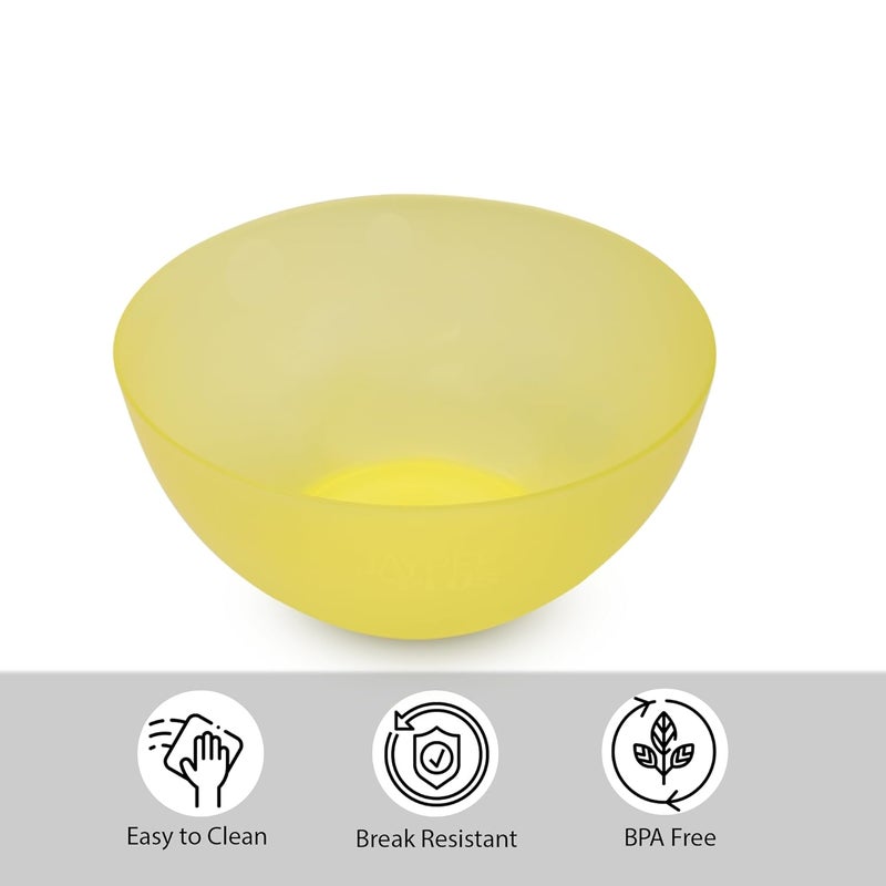 JAYPEE PLUS وعاء خلط بلاستيك عذري | أوعية خفيفة الوزن، قوية ومتينة | مثالية للتقديم، التخزين والتكديس مجموعة من 4-(2800 +2000+1200+800) مل (متعددة الألوان) - Image 5