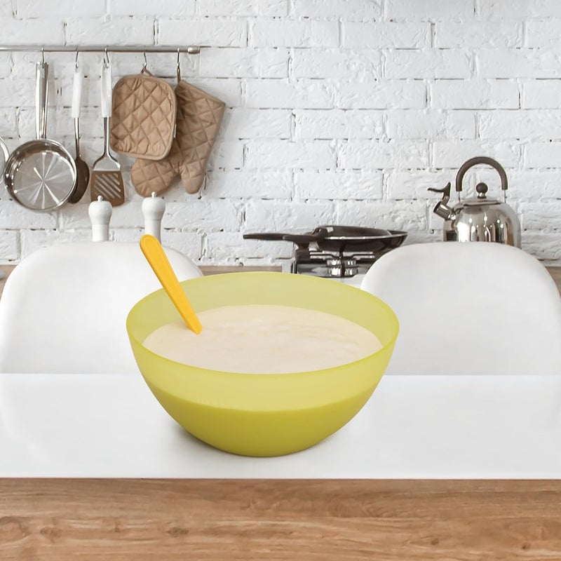 JAYPEE PLUS وعاء خلط بلاستيك عذري | أوعية خفيفة الوزن، قوية ومتينة | مثالية للتقديم، التخزين والتكديس مجموعة من 4-(2800 +2000+1200+800) مل (متعددة الألوان) - Image 2