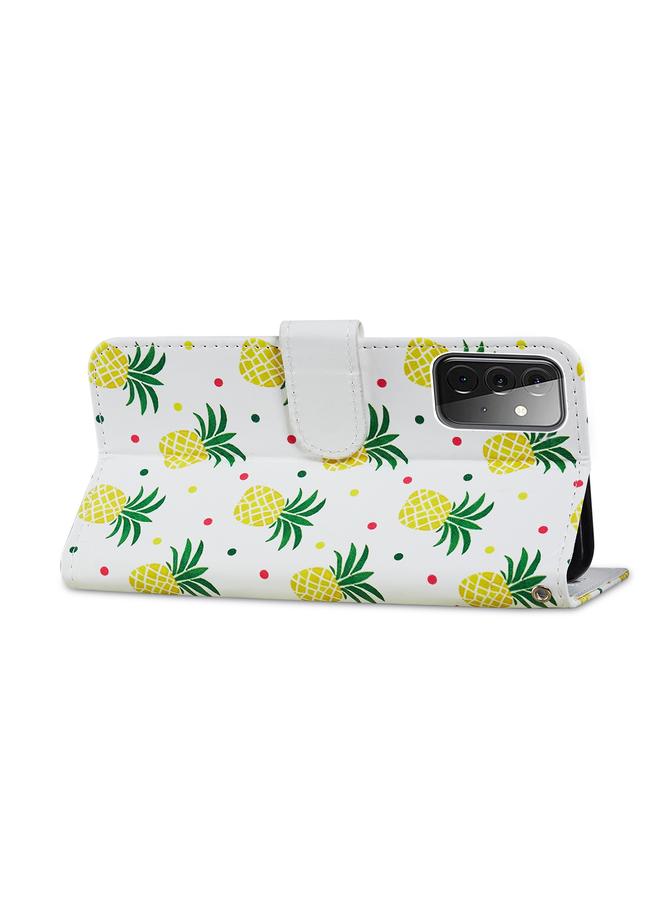 إيروريكس جراب لهاتف Samsung Galaxy A72 5G / 4G، جراب جلدي أفقي قابل للطي بنمط مرسوم مع حامل وفتحات للبطاقات وإطار للصور - Image 5