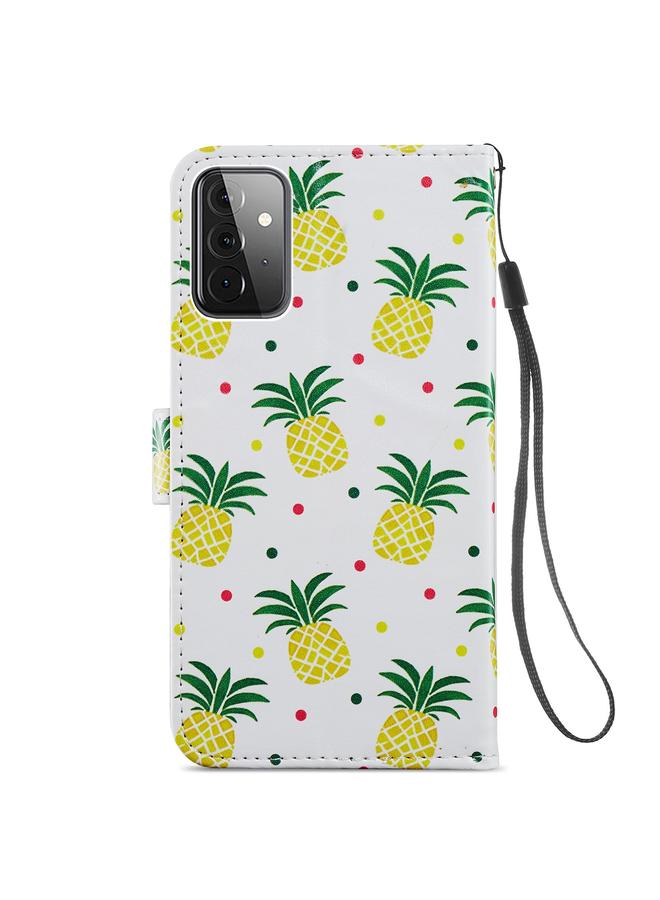 إيروريكس جراب لهاتف Samsung Galaxy A72 5G / 4G، جراب جلدي أفقي قابل للطي بنمط مرسوم مع حامل وفتحات للبطاقات وإطار للصور - Image 3