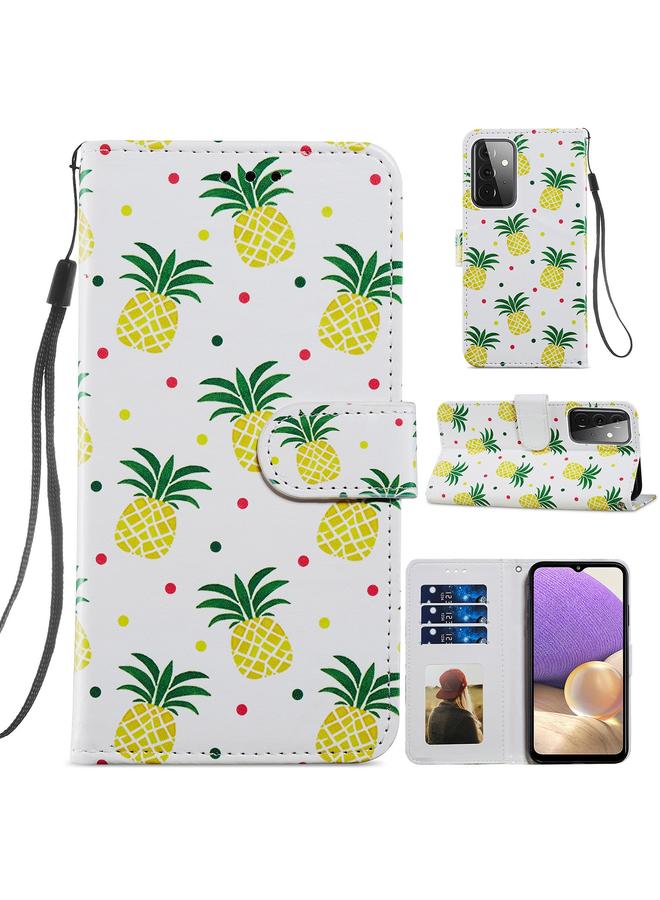 إيروريكس جراب لهاتف Samsung Galaxy A72 5G / 4G، جراب جلدي أفقي قابل للطي بنمط مرسوم مع حامل وفتحات للبطاقات وإطار للصور - Image 1