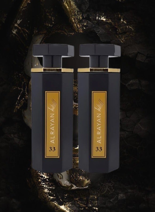 Alrayan 2 Pieces Alrayan Perfume 33 For Men 100ml EDP - Image 1
