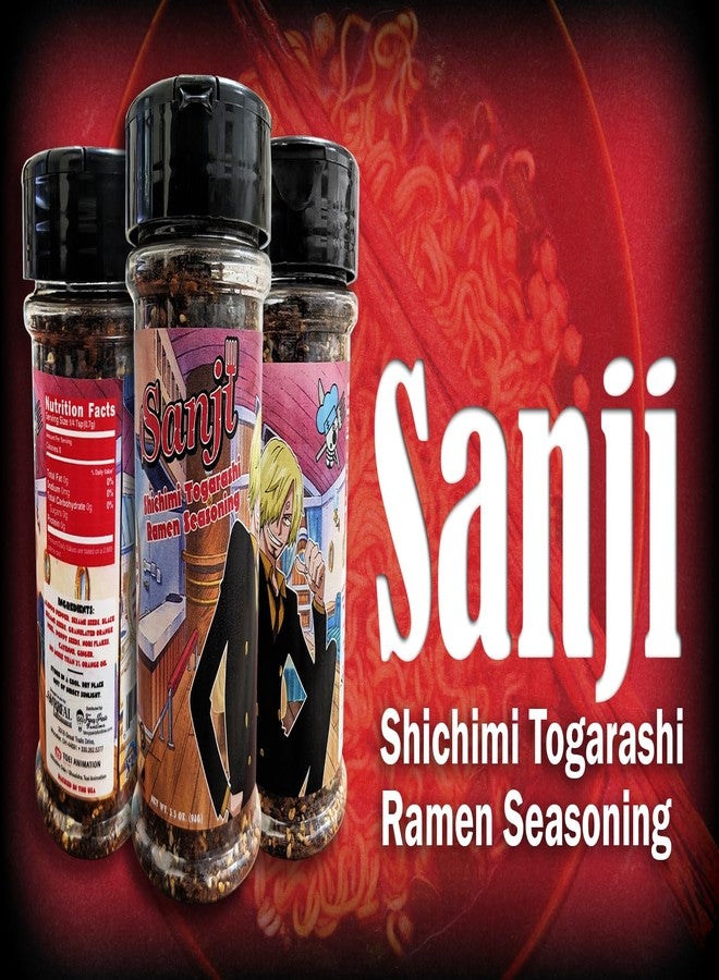 One Piece Sanji Shichimi Togarashi Spicy Ramen Seasoning Powder - Japanese Spice - Officially Licensed, 3.3 oz Bottle (Pack of 1) - Image 4