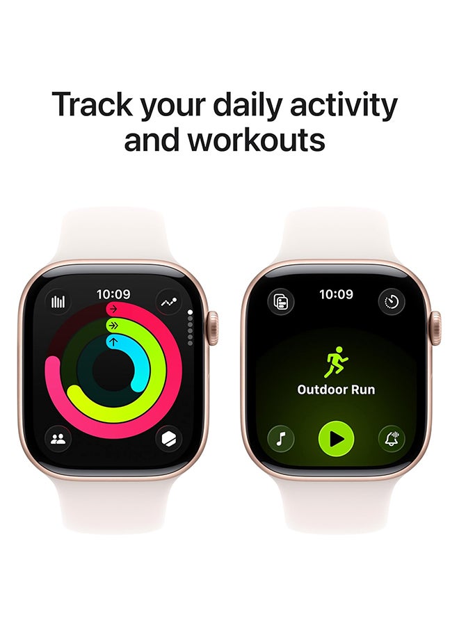 Apple Watch Series 11 GPS + Cellular 42mm (International Version) Rose Gold Aluminium Case With Light Blush Sport Band - M/L - Image 5