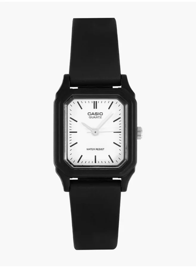 CASIO Women's Analog Display Watch With Black Resin Strap - LQ-142-7EDF
