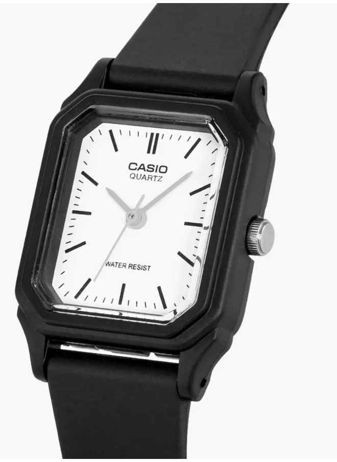 CASIO Women's Analog Display Watch With Black Resin Strap - LQ-142-7EDF