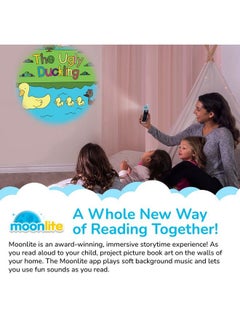 Moonlite Storytime The Ugly Duckling Storybook Reel, A Magical Way To Read Together, Digital Story For Projector, Fun Sound Effects, Toddler Early Learning Toys Gifts For Kids Ages 12 Months And Up  - Image 4