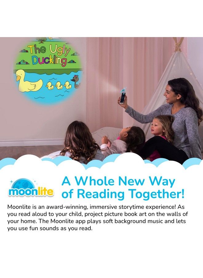 Moonlite كتاب قصة بطة قبيحة، طريقة سحرية للقراءة معًا، قصة رقمية لجهاز العرض، تأثيرات صوتية ممتعة، هدايا ألعاب تعليمية مبكرة للأطفال من عمر 12 شهرًا وما فوق - Image 4