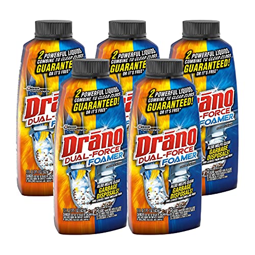 Drano Dual-Force Foamer Clog Remover, 17 oz (Pack of 5) - Image 1