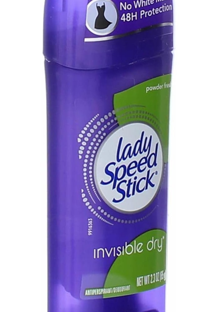 Lady Speed Stick Antiperspirant Deodorant - Powder Fresh Invisible Dry, 2.3 Ounce (Pack of 3) - Image 4