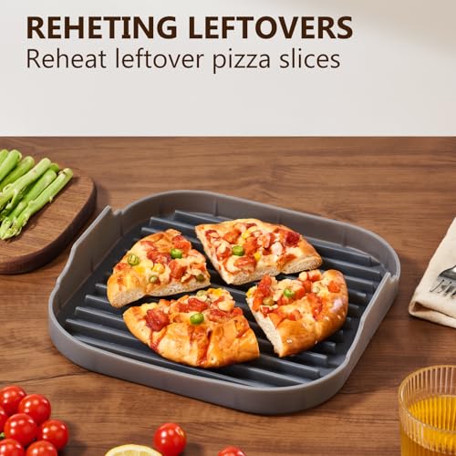 Jillmo Silicone Microwave Bacon Cooker, Large Microwave Bacon Tray, Grey - Image 5
