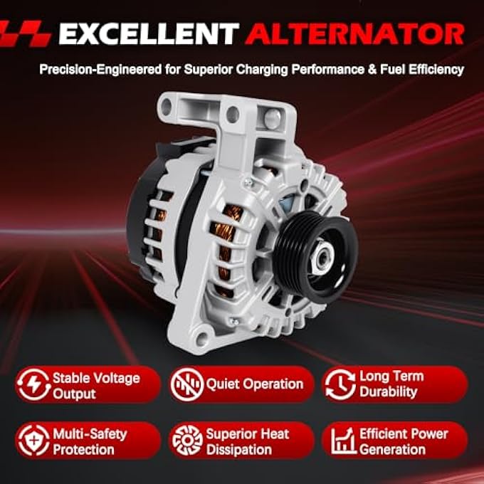 Autodevil 11932 Alternator 12V 150A Fits for LaCrosse Captiva Sport Equinox Terrain Impala V6 3.0L 3.6L Replace OE FG15S100, 22962097, 13588312 - Image 4