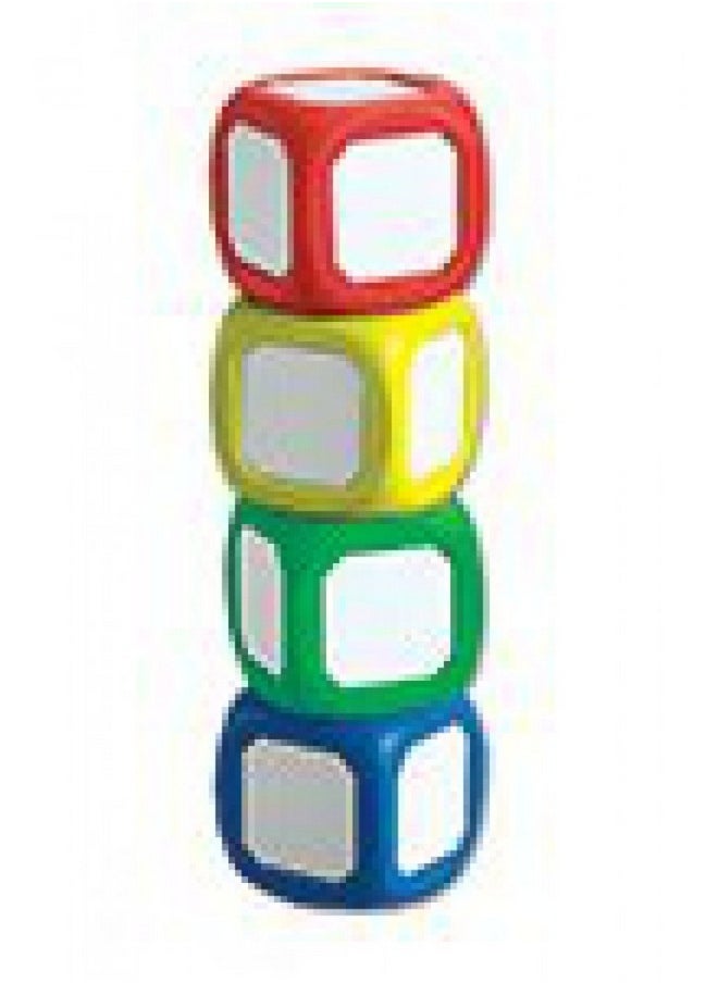 Learning Advantage Learning Advantage Inc Write-on Wipe-Off Dice Set, Assorted Colors, Set of 4  - Image 2