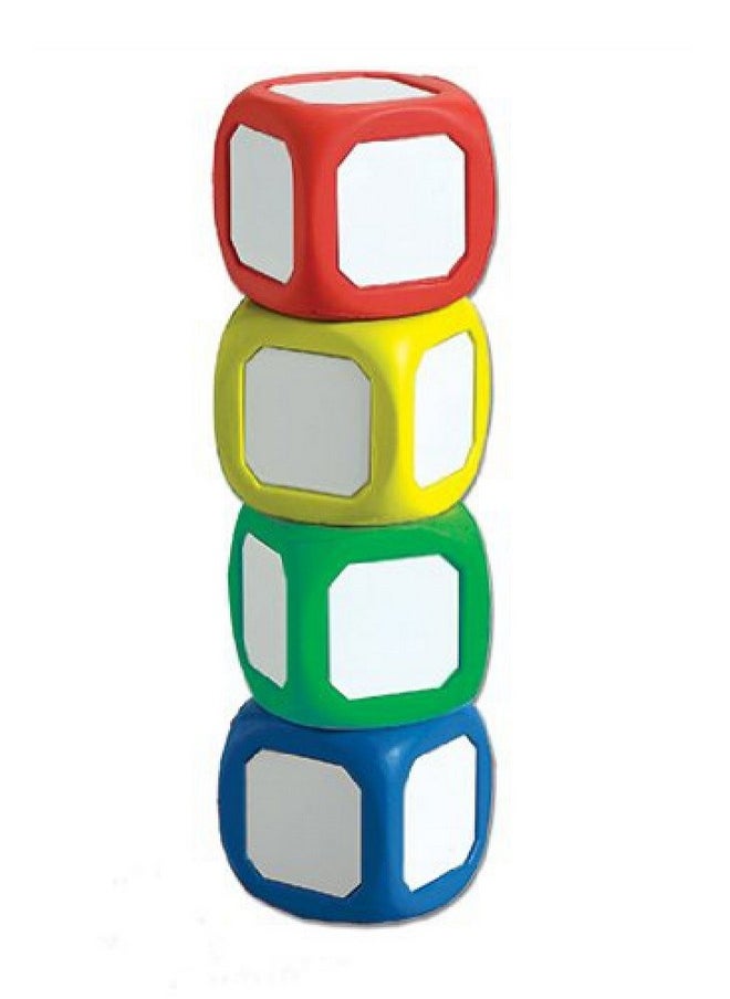 Learning Advantage Learning Advantage Inc Write-on Wipe-Off Dice Set, Assorted Colors, Set of 4  - Image 1