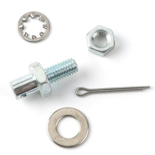Jetuplusllc Throttle Cable Adapter Stud Kit #8009 for 1977-later Chevrolet Steel (Includes Nut, Washers, and Cotter Pin) - Image 2