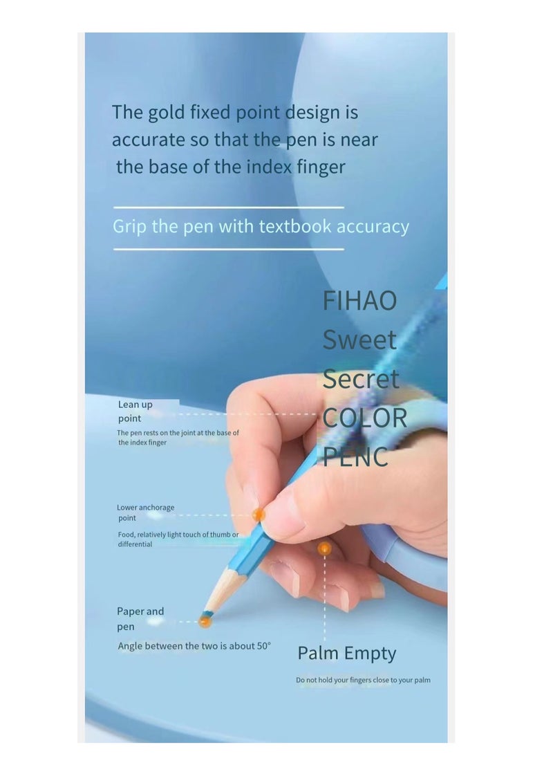 Generic - Pencil Grips Children Pen Writing Aid Grip Set Handwriting Posture Correction Tool for Kids - Image 1