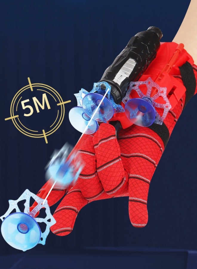 Superhero Launcher Gloves for Spider, Hero Launcher Wrist Toy Set, Super Hero Web Shooter for Kids, Spider Launcher Wrist Toys Costume Cosplay Hero Props Gift - Image 3