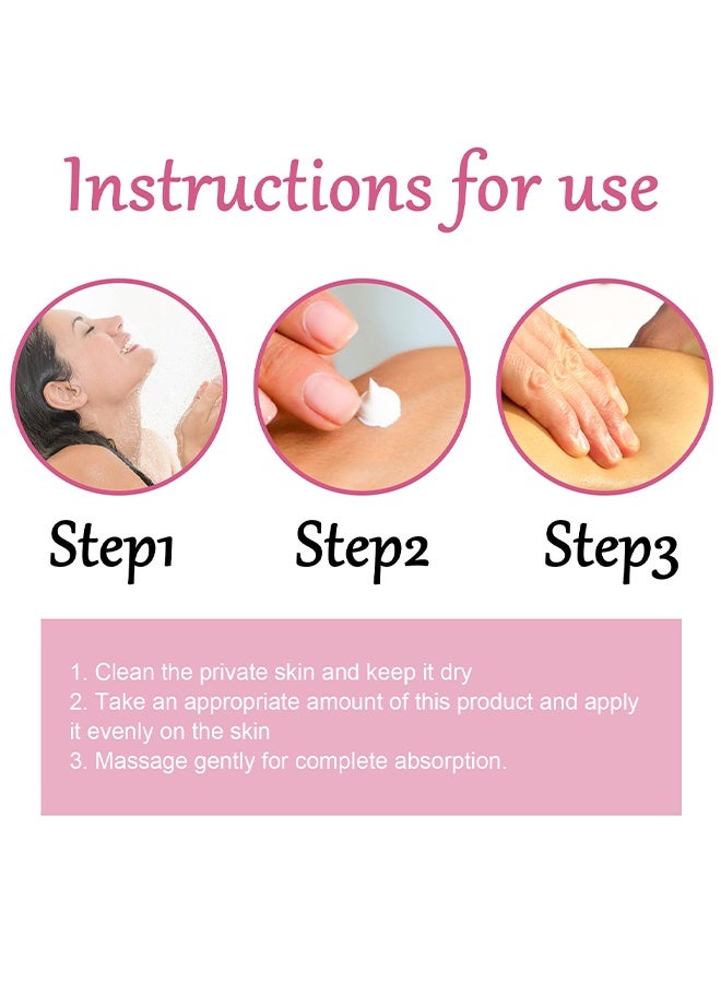 OUHOE Body Pink Cream-Snow Bleach Cream for Private Part Underarm Whitening, Dark Skin Bleaching Cream for Dark Spots, Face and Body Skin Lightening Bleaching Cream for Intimate Areas Brightening - Image 5