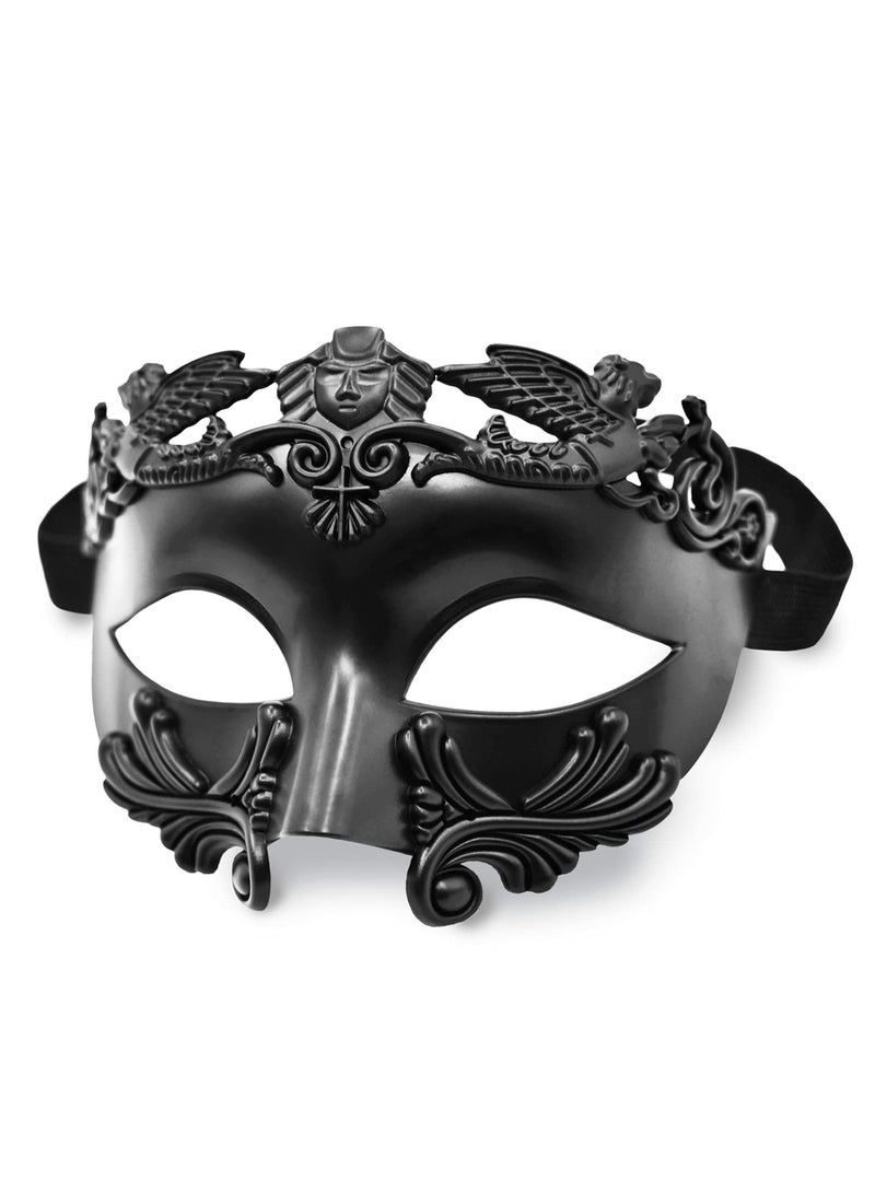 Y&D Masquerade Mask for Men Roman Greek Venetian Half Face Mask, Mascarade Ball Mardi Gras and Cosplay Party  - Image 1