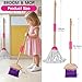 Masthome 8 Pieces Kids Cleaning SetWooden Cleaning Toys for Kids Broom Dustpan Mop Brush Duster Rag Sponge and Hanging StandSkill Developmental Pretend Play Kit for ToddlersChildren - Image 4