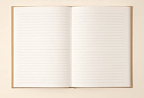 INNAXA Hardbound Diary, Ruled Notebooks, A5 (6 x 8) Blank Page Notebook, Hardcover Sketchbook Journal Unlined, 120gsm Thick Paper, 80 Sheets/160 Pages Per Book, (Brown, A5-Ruled) - Image 3