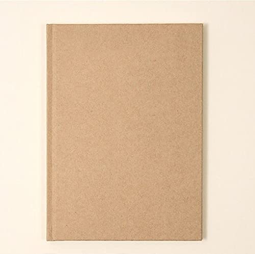 INNAXA Hardbound Diary, Ruled Notebooks, A5 (6 x 8) Blank Page Notebook, Hardcover Sketchbook Journal Unlined, 120gsm Thick Paper, 80 Sheets/160 Pages Per Book, (Brown, A5-Ruled) - Image 2