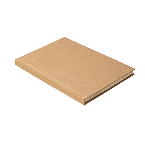 INNAXA Hardbound Diary, Ruled Notebooks, A5 (6 x 8) Blank Page Notebook, Hardcover Sketchbook Journal Unlined, 120gsm Thick Paper, 80 Sheets/160 Pages Per Book, (Brown, A5-Ruled) - Image 1