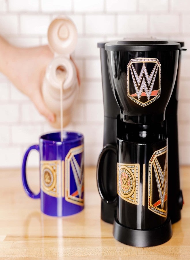 Uncanny Brands WWE Single Cup Coffee Maker Gift Set with 2 Mugs - Jolt Up Like A Champion - Image 3