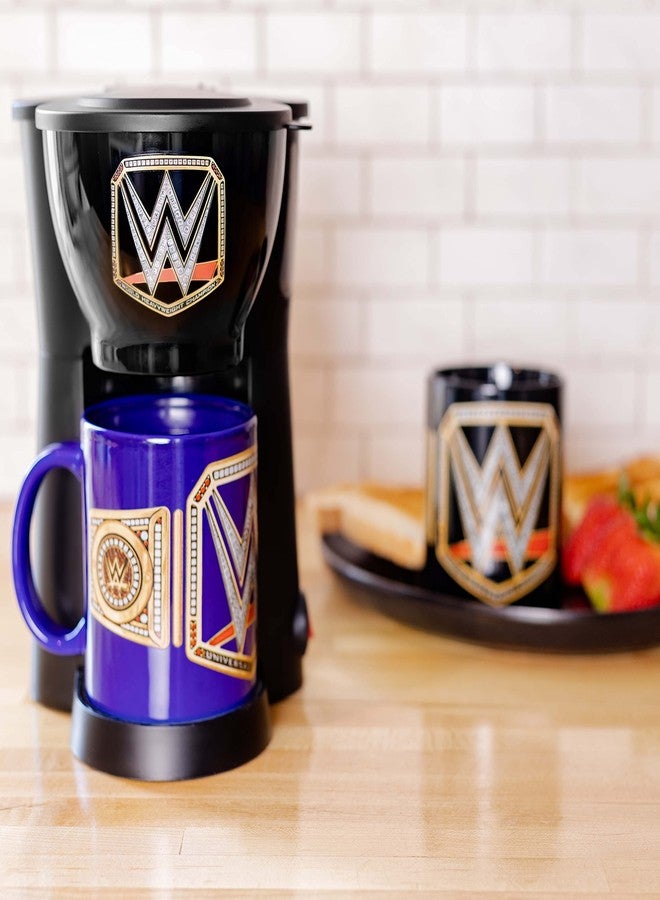 Uncanny Brands WWE Single Cup Coffee Maker Gift Set with 2 Mugs - Jolt Up Like A Champion - Image 5