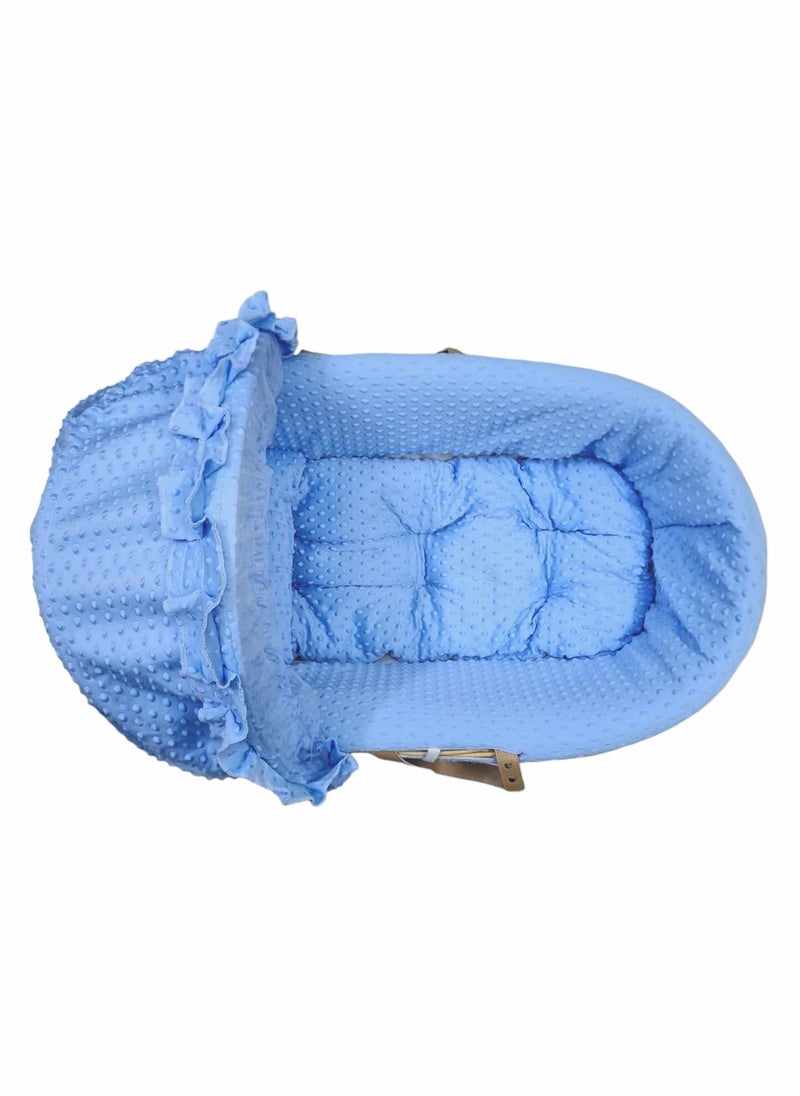BABYCARA Baby Birth Cradle Moses Basket Bamboo with Mosquito Net  - Image 3