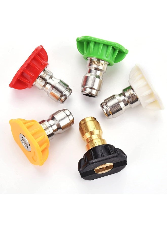 Tool Daily Pressure Washer Spray Nozzle Tips Multiple Degrees, 1/4 Inch 5-Pack (2.5 Gpm)  - Image 3