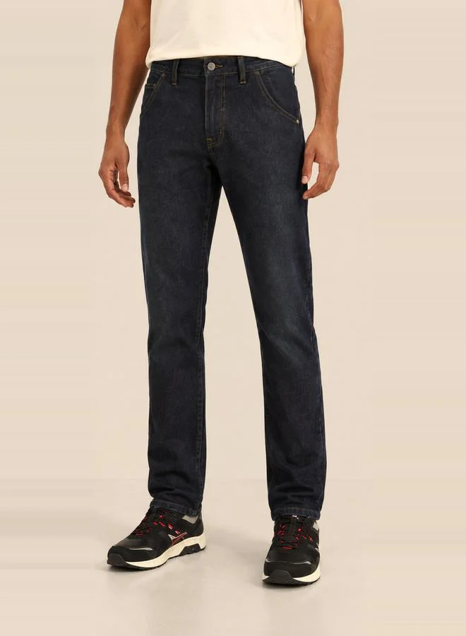 تايك تو Men Regular Fit Tapered Jeans By Falcon
