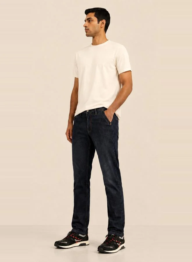 تايك تو Men Regular Fit Tapered Jeans By Falcon