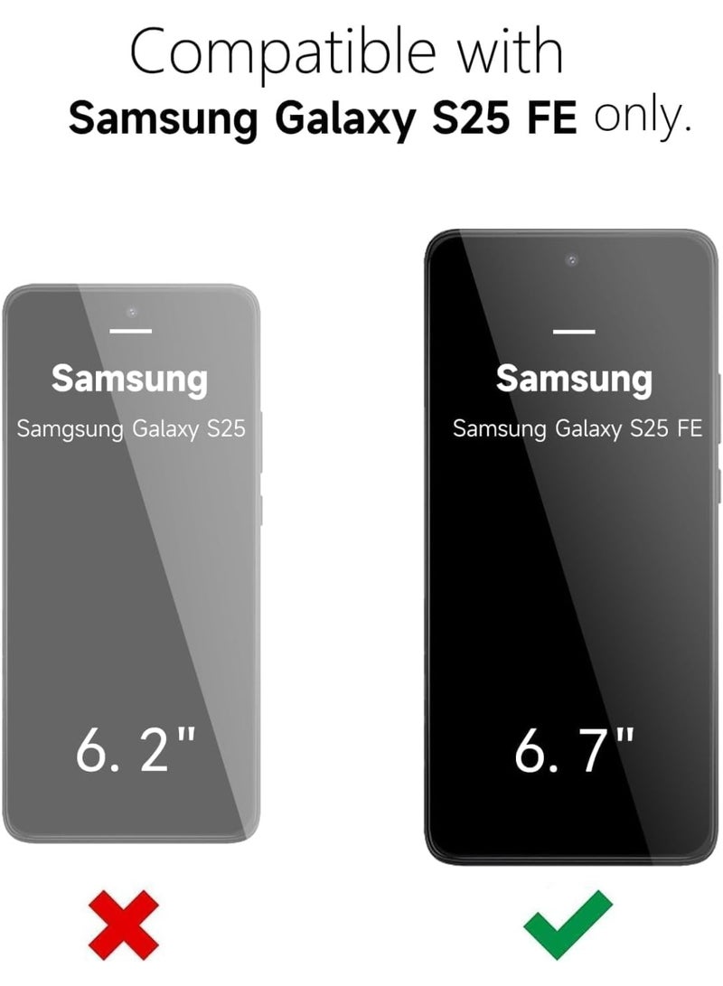 Protective phone case for Samsung Galaxy S25 FE made of liquid silicone, soft and thin gel cover made of thermoplastic polyurethane for women and girls, aesthetic design, matte hard cover and shockproof in black - Image 2