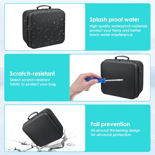 New World PSVR2 Carrying Case, Storage Bag Travel Bag for PSVR2 Controller and Headset, Carrying Bag for PSVR 2,Lightweight Travel Storage Bag Compatible with Playstation VR2 - Image 5