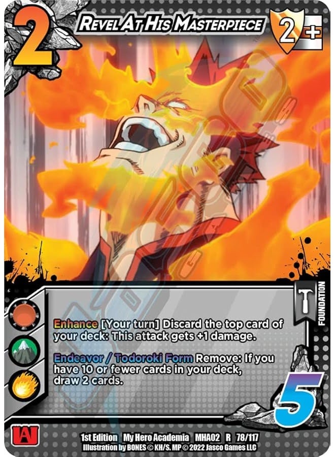 Jasco Games My Hero Academia Collectible Card Game Series 2 Crimson Rampage Deck-Loadable Content | Trading Card Game for Adults and Teens | Ages 14+ | 2 Players | Avg. Playtime 20-30 Mins | Made - Image 3