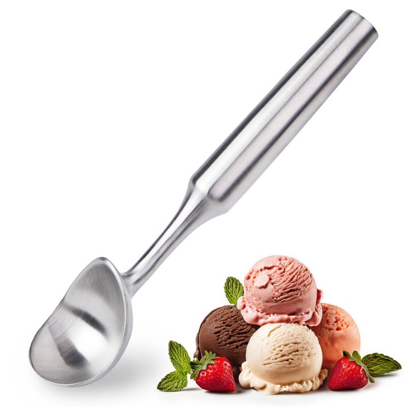 Saebye Ice Cream Scoop Stainless Steel. Ice Cream Scooper, Heavy Duty, Seamless Design, Comfortable Grip Long Handle, for Ice Cream, Gelato, Sorbet, Cookie Dough, Melon, Frozen Yogurt - Image 1