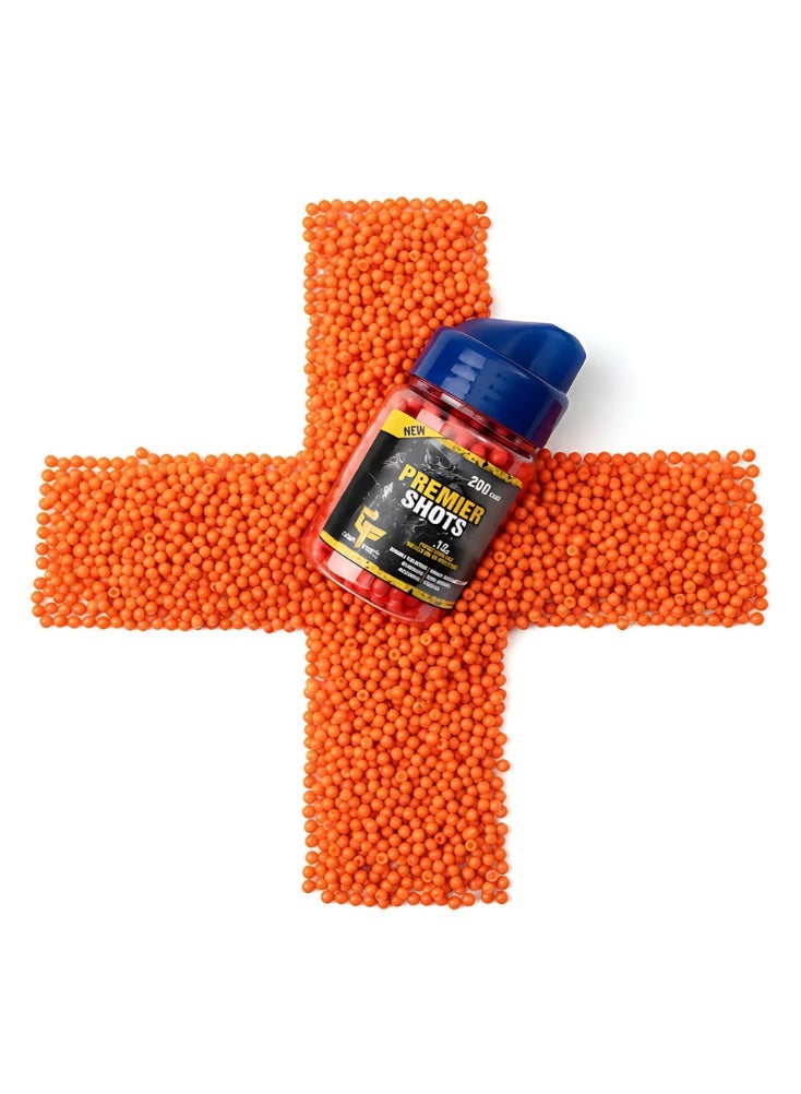 Premium Premier Shots Airsoft BBs Bullets – 3-Color Pack (Orange, Green, Blue) – 200 Count Each, 0.12g Premium Precision Pellets - Image 5