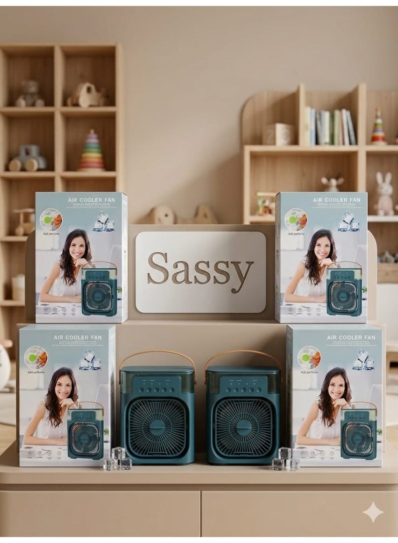 Portable USB-C Air Cooler Fan with Water Mist & Fragrance Function, Desktop Personal Cooling Fan for Office, Bedroom & Study, 25x16x7.5 cm - Image 3