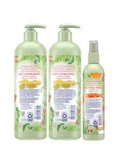 Suave Suave Kids Shampoo & Conditioner for Curls, Sweet Almond & Honey 2-Pack + Detangler Spray for Kids with 100% Natural Marigold, Dermatologist-Tested & Tear Free  - Image 2