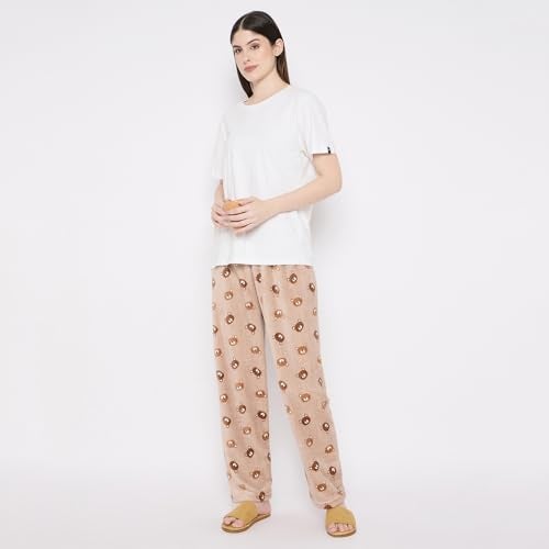 CAMEY Women's Winter Soft & Warm Printed Lower | Pyjama (Brown, XL) - Image 2