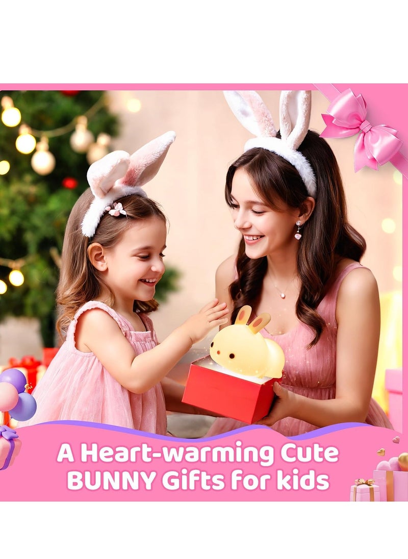 ELTRAZONE Cute Bunny Kids Night Light – Soft LED Nursery Lamp with 7 Color Changing Options, Rechargeable Battery, Perfect for Children's Room Decor, Safe and Eco-Friendly, Ideal Gift for Boys and Girls - Image 5